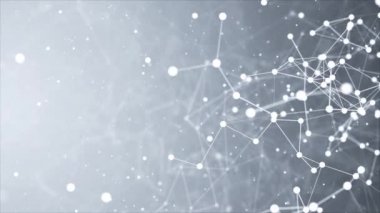 3d soyut pleksus Bağlantı ve web konsept döngüsü arkaplanını şekillendirir.