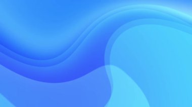 Soyut Mavi Neon akışkan sıvı dalgalar hareket döngüsü Arkaplan Canlandırması.