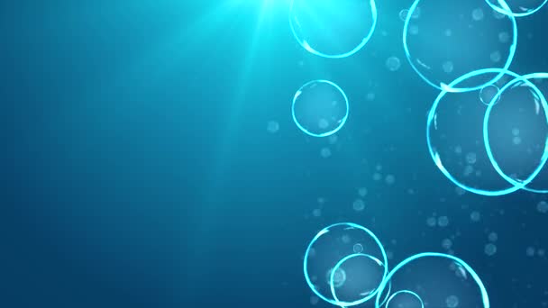 Bubbles megy fel szuper lassított felvétel 4K Realisztikus 3D zöld képernyő hurok Animáció. — Stock videók