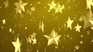 Güzel Bokeh çemberleri Yağmur Hafif Işın Yavaş Hareket Toz Altın Parçacıkları Döngüsü