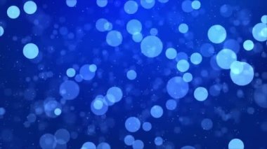 Soyut Titrek Toz Parıltısı, Parıltı, Parıltı, Parıltı, Parıltı Bokeh döngüsü Mavi Parçacıklar.