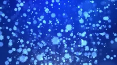 Soyut Bokeh Odaklanmamış Parıltılı Işıklandırma Titrek Toz Parçacıkları döngüsü arka planı.