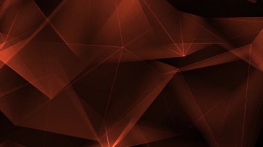 Eğimli, açılı ve keskin köşeli Geometrik Şekiller soyut turuncu döngü Arkaplanı.