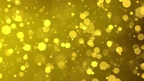 Astratto Argento Golden glitter Natale bokeh Loop Sfocatura bokeh sfondo. — Video Stock