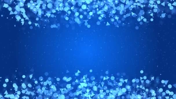 Abstrakter Schneefall Schöne schwimmende Staubpartikel Licht Flare Loop Hintergrund — Stockvideo