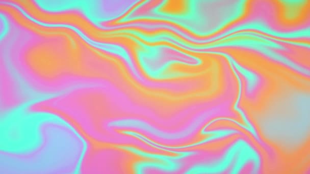 Abstrakt Vätske färgglada flytande lutningar Loop Animation. — Stockvideo