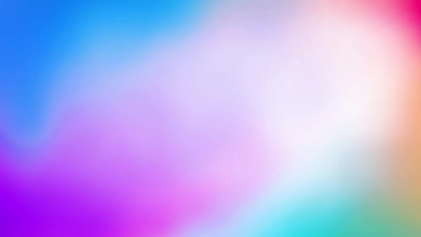 Abstrakt blå och lila neon holografisk gradient flytande vågor bakgrund. — Stockvideo