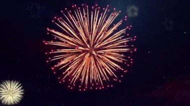 Karnaval Gecesi, Animasyon Döngü Arkaplanı Festival Yeri Havai fişekleri, Mutlu Yıllar