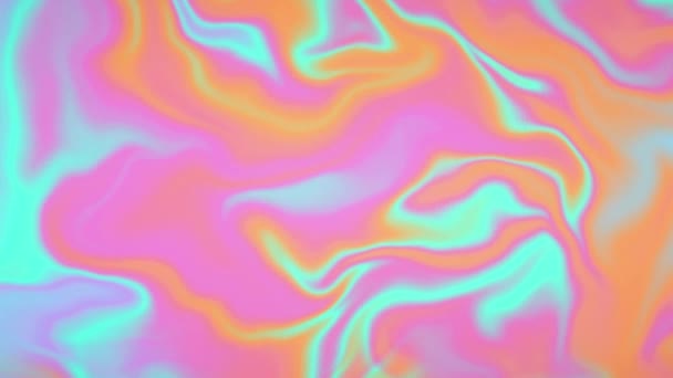 Resumen Fluido de moda arco iris neón formas líquidas gradiente Fondo de lazo — Vídeo de stock