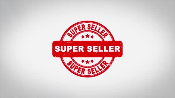 Super Seller Signed Stamping Text Fa Stamp Animation. — Stock videók