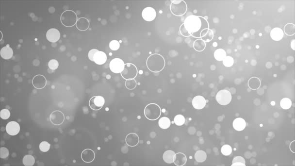 Абстрактный снегопад Красивые плавающие частицы пыли Световая вспышка Фон — стоковое видео