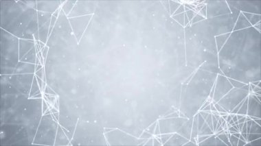 Soyut Yapay Zeka. Teknoloji Web Döngüsü arkaplan canlandırması.