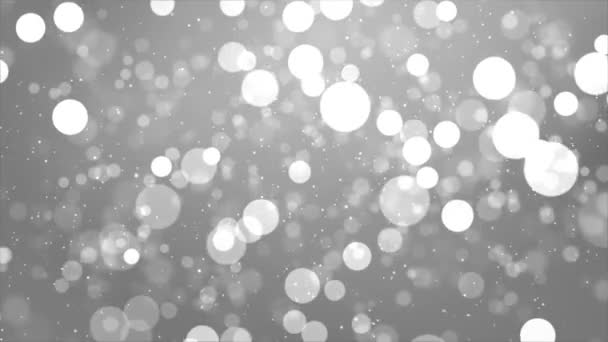 Abstrakcyjne opady śniegu Piękne pływające cząsteczki pyłu Światło Flare pętli tła — Wideo stockowe