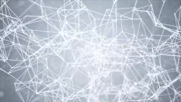 Web Dot lines wires Loop background Animation. — Stock Video