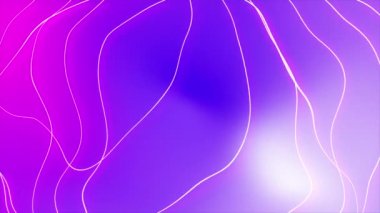 Pembe kırmızı neon düz sıvı dalgalar soyut hareket parlayan holografik döngü arka planı