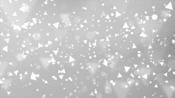 Abstrato Branco Poeira Ondas cintilação Mágica Partículas Movendo loop Fundo — Vídeo de Stock