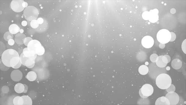 Красиві Боке Кола Дощ Падіння Світла Промінь Повільний рух Пилові Частинки Петлі Тло — стокове відео