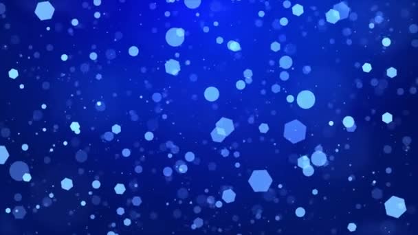 Absztrakt Magic izzó por Kék részecskék áramló hurok 4k 3d háttér. — Stock videók