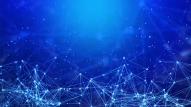 4K döngüsü soyut pleksus geometrik şekilleri. Bağlantı ve web kavramı.