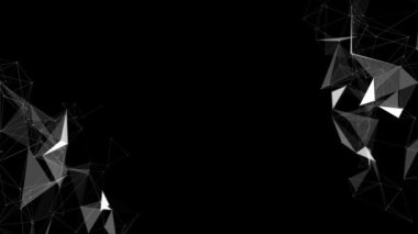 Soyut Yapay Zeka. Teknoloji Web Döngüsü arkaplan canlandırması.