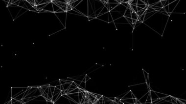 4K 3D fütüristik teknoloji soyut pleksus döngüsü arka planı.