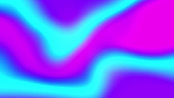 Peinture abstraite Liquide Fluide Rainbow Gradient Prism Ondes boucle Animation Arrière-plan. — Video