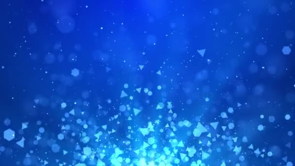 Magische glühende Staubpartikel fließen abstrakte Schleife Hintergrund. — Stockvideo