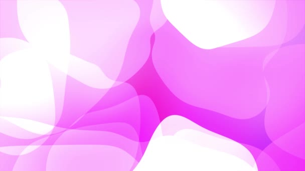 Wite Pink Gradient vloeistof achtergrond ontwerp lay-out lus Animatie. Koel 3d vloeistofpatroon. — Stockvideo