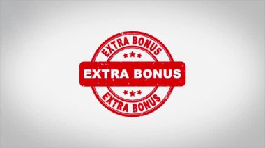 Ek Bonus İmzalı Metin Mühürleme Mühür Mühürleme Canlandırması.