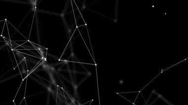 Yapı molekülü ve iletişim Bilimsel molekül döngüsü arkaplanı.