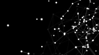 Bağlı çokgenler pleksus geometrik döngü arkaplanı.