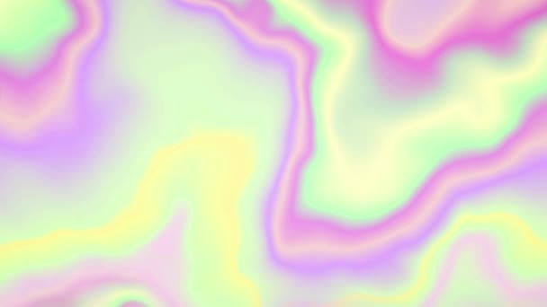 Neon flytande vågor abstrakt rörelse sömlös loop bakgrund — Stockvideo