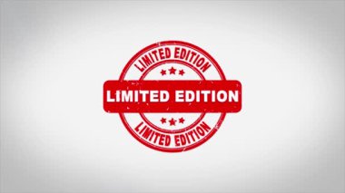Sınırlı Sürüm İmzalı Metin Mühürleme Mühür Mühürleme Animasyonu.