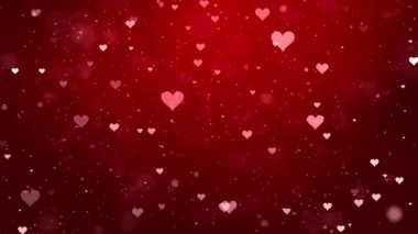 Romantik Kızıl Aşk 'ın Üzerinden Düşmek Parçacık Döngüsü Arkaplanı.