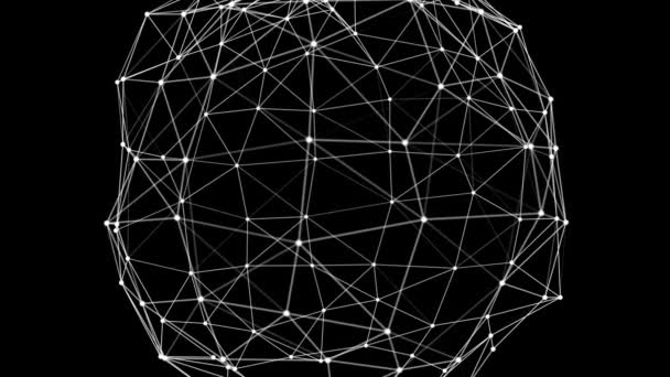 Хмарні обчислення та глобальні мережі Концепція дизайну Loop . — стокове відео