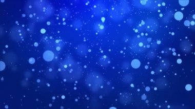 Parlayan Bokeh ışık parçacıklarıyla uçan güzel, ışıldayan yüzen konfetiler..