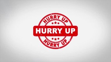 Acele İmzalanmış Metin Mühürleme Mühür Mühürleme Canlandırması.