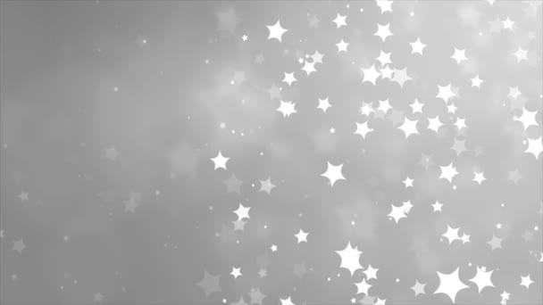 Weihnachtslicht Glanz Partikel Bokeh Feiertagsschleife Hintergrundanimation. — Stockvideo
