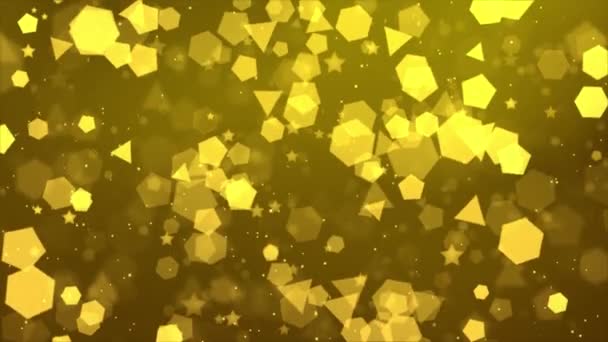 4K scintilla brillare luce Confetti polvere particelle scintillio Loop sfondo — Video Stock