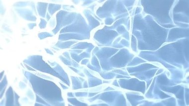 Soyut gri beyaz sıvı akışkan zarif dalgalar hareket tasarımı 4k Döngü Canlandırması.