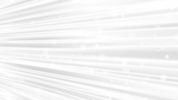 Animación de bucle 3D 4K Nuevo fondo de movimiento Rayas blancas y grises ondeando y balanceándose — Vídeo de stock