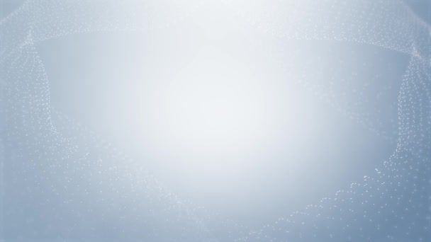 Белый серый серебро атласная текстура ткани шелка панорамная сетка сетки волны фон — стоковое видео