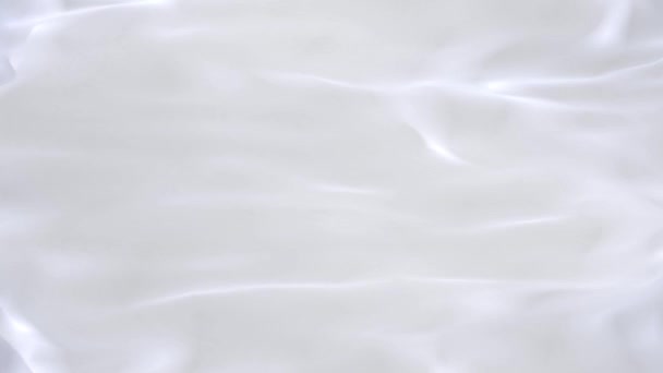 3d branco abstrato líquido ondulações 4k 3d loop animação novo movimento fundo. — Vídeo de Stock