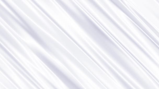 Abstract white with smooth wavy lines 4K 3D Loop Animation New Motion Background. — Stock Video