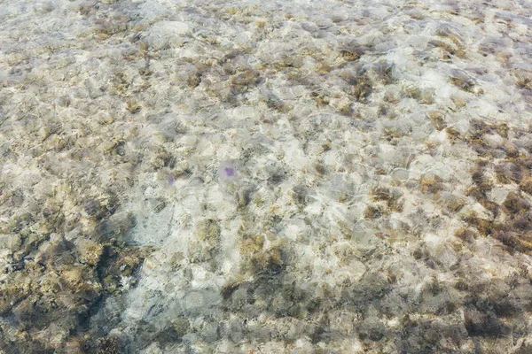 Gambar latar belakang permukaan air laut aqua — Stok Foto