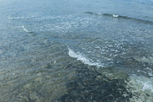 Fondo azul de olas marinas — Foto de Stock