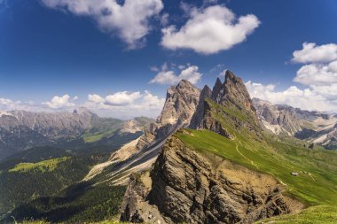 Odle Dağı 'nın tepeleri (Geisler Grubu), Seceda, Dolomitler, İtalya