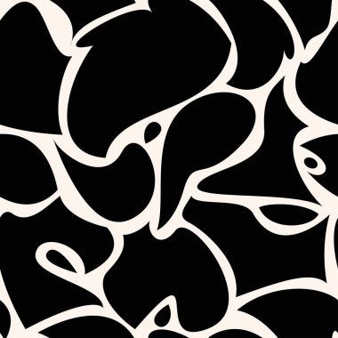 Siyah astract moda deseni. Grafik sorunsuz arka plan.