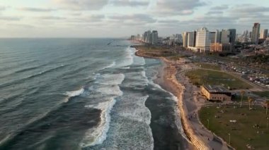 Drone Tel Aviv Jaffa Israel Sahili 'ni vurdu.