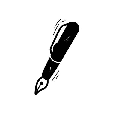 El Çizimi Kalem İllüstrasyonu. Doodle Vektörü. Beyaz Arkaplanda İzole EPS 10 Vektörü